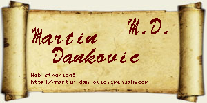 Martin Danković vizit kartica